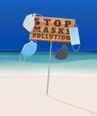 Stop wrong face masks disposal