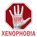 Stop xenophobia conceptual illustration