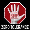 Stop zero tolerance conceptual illustration. Global social problem Royalty Free Stock Photo
