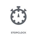 Stopclock icon from Time managemnet collection. Royalty Free Stock Photo