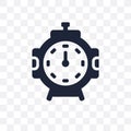 Stopclock transparent icon. Stopclock symbol design from Time ma