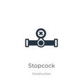 Stopcock icon vector. Trendy flat stopcock icon from construction collection isolated on white background. Vector illustration can Royalty Free Stock Photo