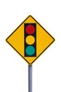 Stoplight Warning Sign