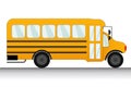 Stopped yellow school Bus Illustrations Royalty Free Stock Photo