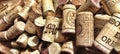 Stopper cork of wine and champagne Royalty Free Stock Photo