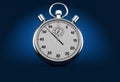 Stopwach on blue background Royalty Free Stock Photo