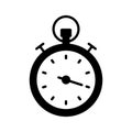 An amazing glyph style icon of stopwatch, ready to use vector Royalty Free Stock Photo