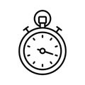 An amazing outline style icon of stopwatch, ready to use vector Royalty Free Stock Photo