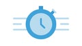 Stopwatch with Analog Clock Icon: Time Tracking Precision, vector design Generative AI Royalty Free Stock Photo