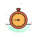 Stopwatch, Clock, Fast, Quick, Time, Timer, Watch Abstract Flat Color Icon Template Royalty Free Stock Photo