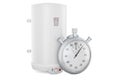 Stopwatch with electric boiler, 3D rendering