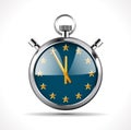 Stopwatch with EU flag - Time for Europe