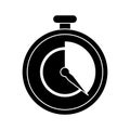 Stopwatch fast delivery symbol pictogram