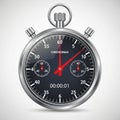 Stopwatch features two push buttons and a loop at the top for attachmen Royalty Free Stock Photo