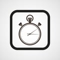Stopwatch Icon Flat Simple Vector illustration Royalty Free Stock Photo
