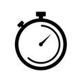 Stopwatch icon flat vector illustration design