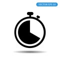 Stopwatch icon. Vector illustration eps 10 Royalty Free Stock Photo