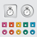 Stopwatch icon. Royalty Free Stock Photo