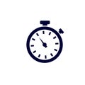 Stopwatch icon, Vector illustration. timer icon, Vector illustration Royalty Free Stock Photo