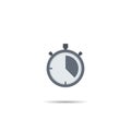 Stopwatch Icon Vector in Trendy Flat Style. Timer Symbol Illustration Royalty Free Stock Photo