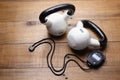 Stopwatch and Kettle Bells Royalty Free Stock Photo