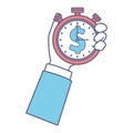 Stopwatch money symbol