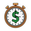 Stopwatch money symbol