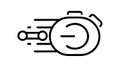 Stopwatch Speed Timer, Performance and Efficiency, vector design Generative AI Royalty Free Stock Photo
