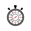 Stopwatch / stop watch timer logo icon vector illustration design template