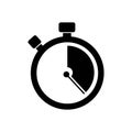 Stopwatch / stop watch timer logo icon vector illustration design template