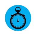 Stopwatch / stop watch timer logo icon vector illustration design template