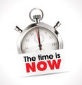 Stopwatch - the time is now Royalty Free Stock Photo