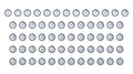 Stopwatch, Timer Countdown With Numbers From 0 to 60. Icon Set