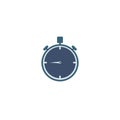 Stopwatch timer icon for website, vector illustration