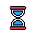 Stopwatch vector color line icon Royalty Free Stock Photo