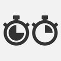 Stopwatch icon fifteen seconds