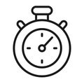 Stopwatch vector line icon