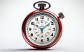 Stopwatch White Background -Generative Ai Royalty Free Stock Photo