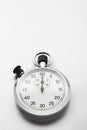 Stopwatch on white background studio shot Royalty Free Stock Photo