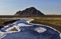 Stora- Dimon across the flat Volcanic Silt and Ash delt of Markarfljot, Iceland