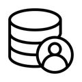 Storage account vector glyphs icon Royalty Free Stock Photo