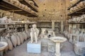 Storage area. Ancient ruins of the City of Pompei, Naples, Italy Royalty Free Stock Photo