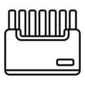 Storage box documents icon, outline style Royalty Free Stock Photo