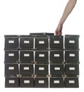 Storage boxes Royalty Free Stock Photo