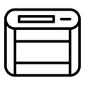 Storage conector icon outline vector. Gb code