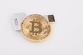 Storage of crypto coins bitcoin and flash drive usb cryptocoin