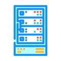 storage disks big data color icon vector illustration
