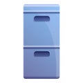 Storage documents box icon, cartoon style