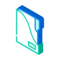 storage folder isometric icon vector illustration Royalty Free Stock Photo