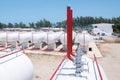 storage of gasoline in the horizontal tanks and pipeline